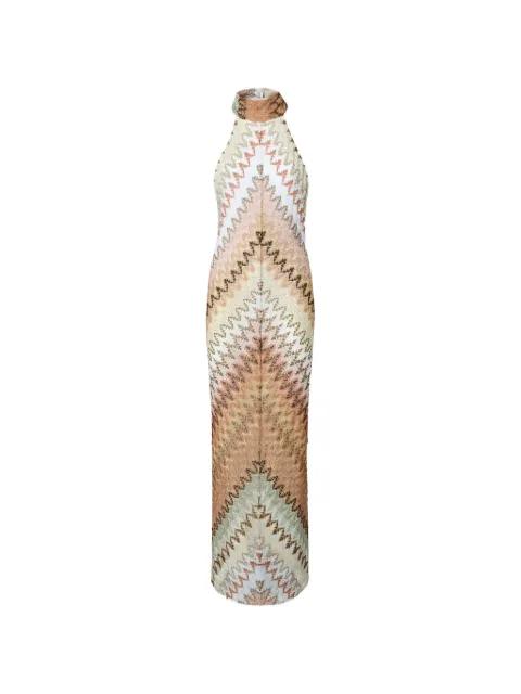 halter zig-zag dress by MISSONI
