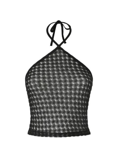 halterneck lace top by MISSONI