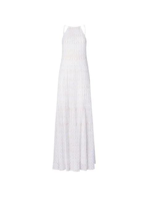 halterneck patterned maxi dress by MISSONI