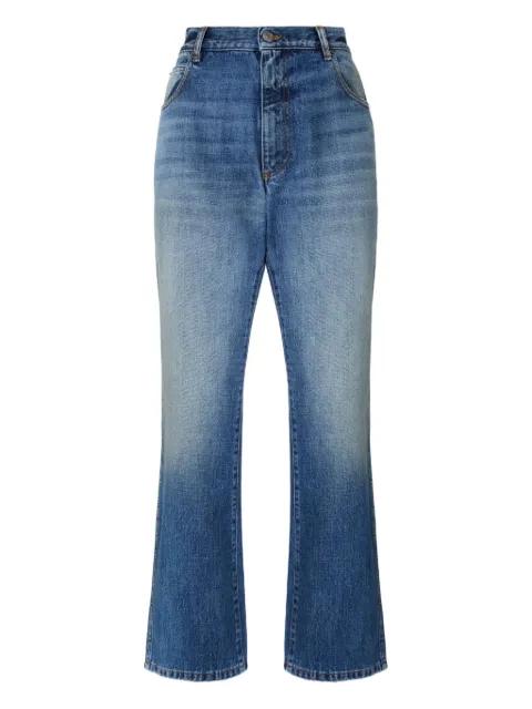high-waisted flared-leg jeans by MISSONI