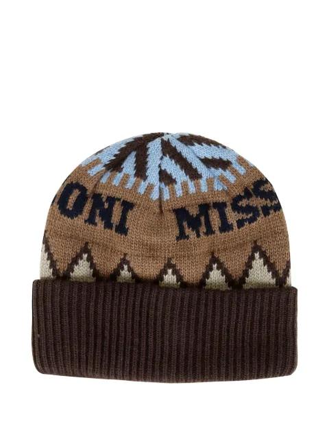intarsia-knit beanie by MISSONI