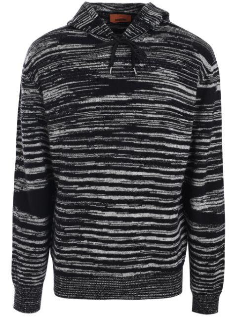 intarsia-knit hoodie by MISSONI