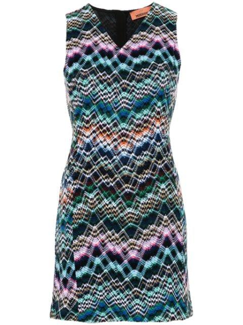 interwoven-design mini dress by MISSONI