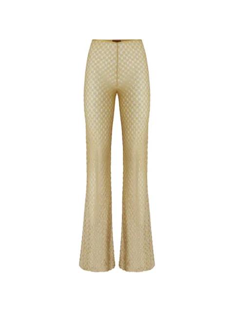 knitted flared pants by MISSONI