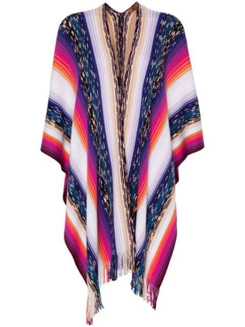 knitted wool cape by MISSONI