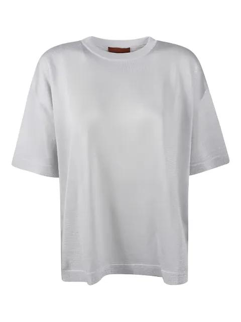 lamé crew-neck T-shirt by MISSONI
