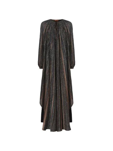 lamé long-sleeve maxi dress by MISSONI