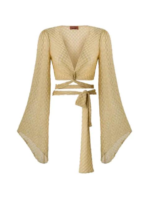 lamé long-sleeved top by MISSONI