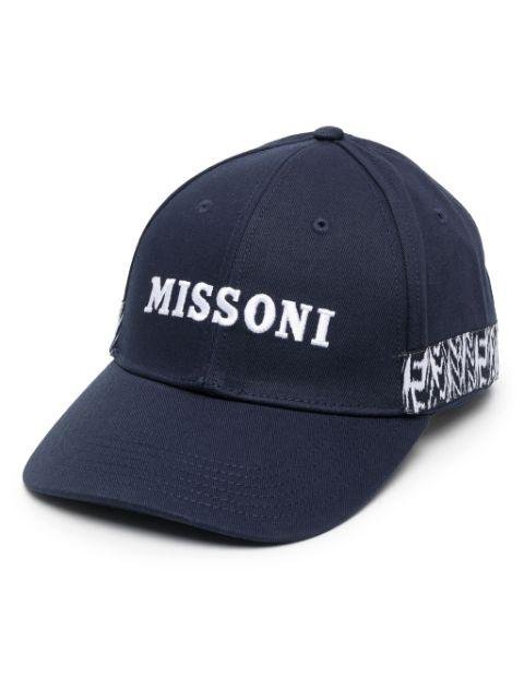 logo-embroidered cotton cap by MISSONI