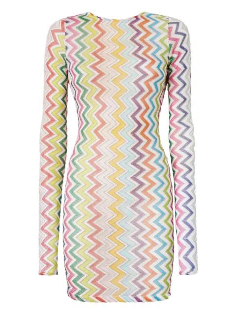 long-sleeve mini dress by MISSONI