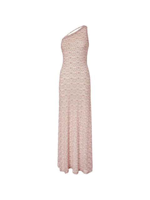 maxi one-shoulder beach dress by MISSONI