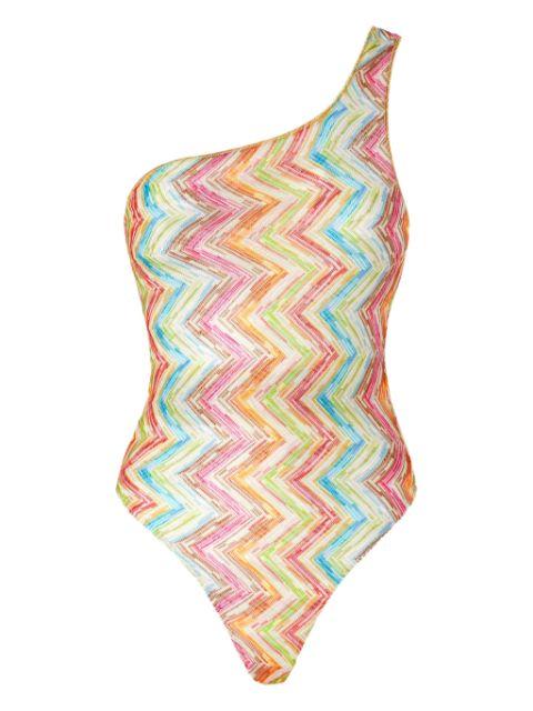 one-shoulder swimsuit by MISSONI