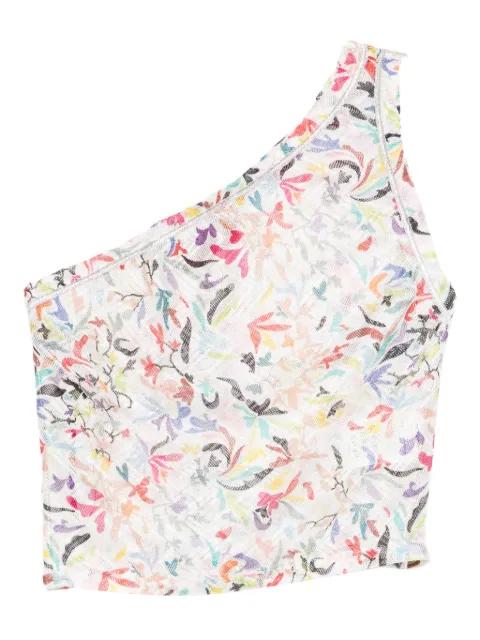one-shoulder top by MISSONI