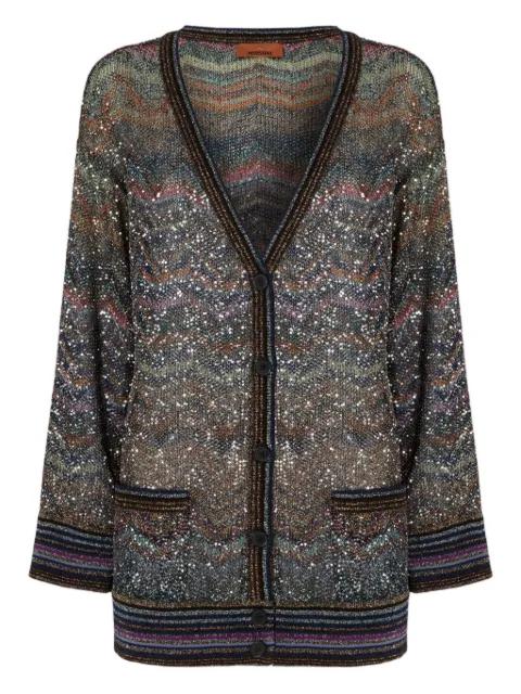 oversized Zigzag-pattern cardigan by MISSONI