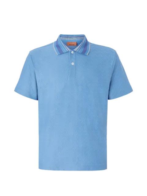 patterned collar polo shirt by MISSONI