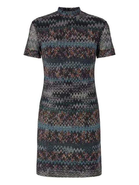 patterned high-neck dress by MISSONI