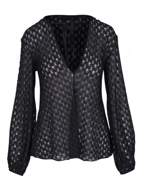 patterned-jacquard blouse by MISSONI
