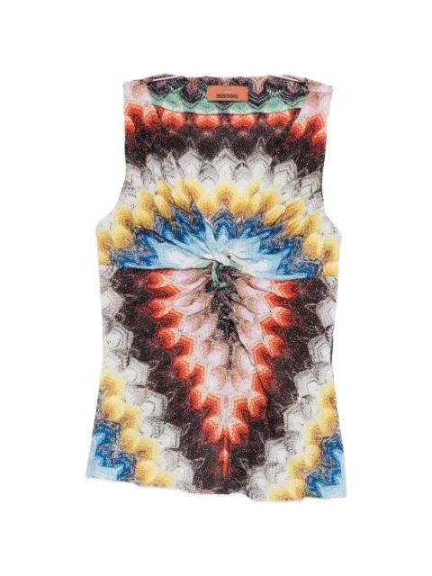patterned twist top by MISSONI