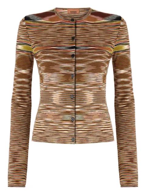 patterned wool-blend cardigan by MISSONI