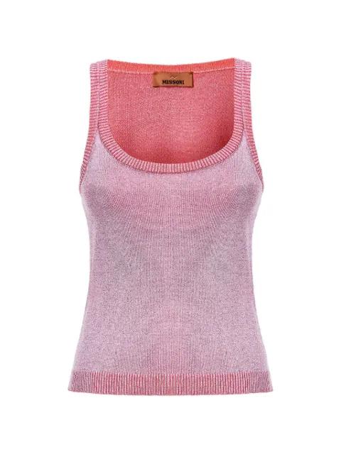 scoop-neck knitted tank top by MISSONI