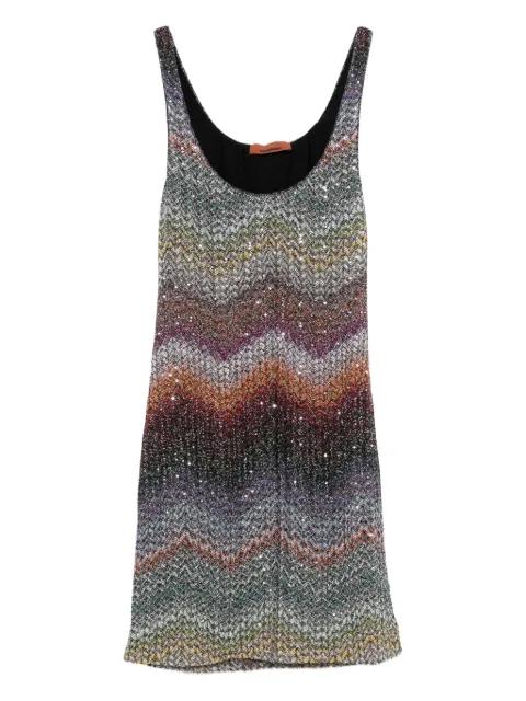 scoop-neck mini dress by MISSONI