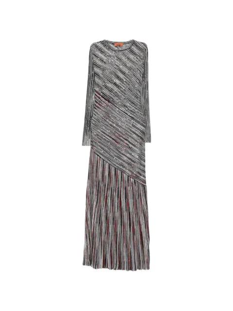 sequin-embellished striped maxi dress by MISSONI