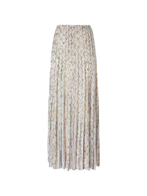 sequin-embellishment pleated maxi skirt by MISSONI