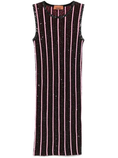 sequined ribbed mini dress by MISSONI