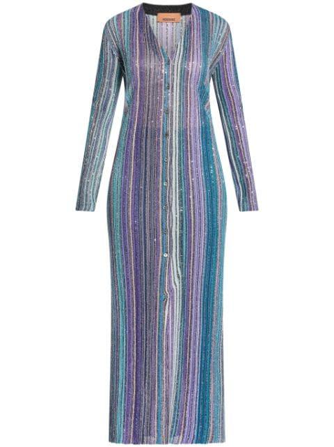 sequinned pleated cardigan by MISSONI
