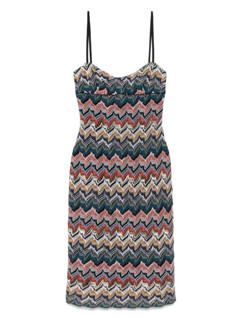 sleeveless floral-lace midi dress by MISSONI