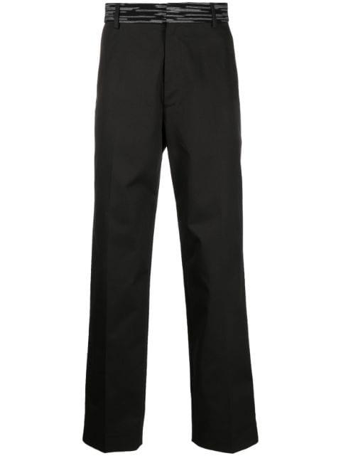 straight-leg chino trousers by MISSONI