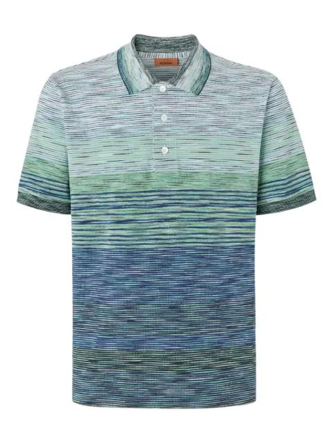 striped cotton polo shirt by MISSONI