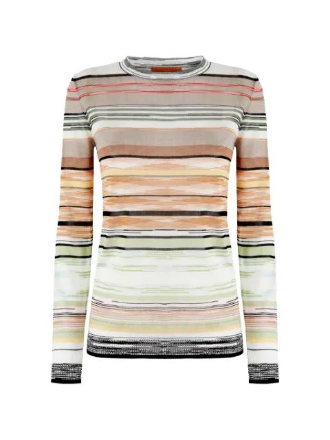 striped crew-neck sweater by MISSONI