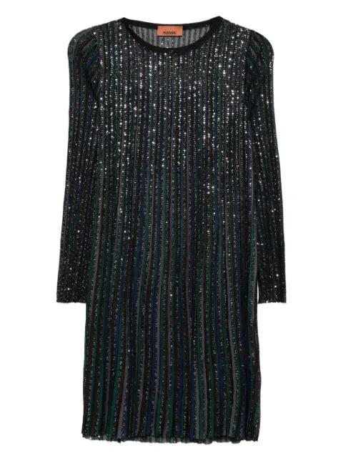 striped embellished dress by MISSONI