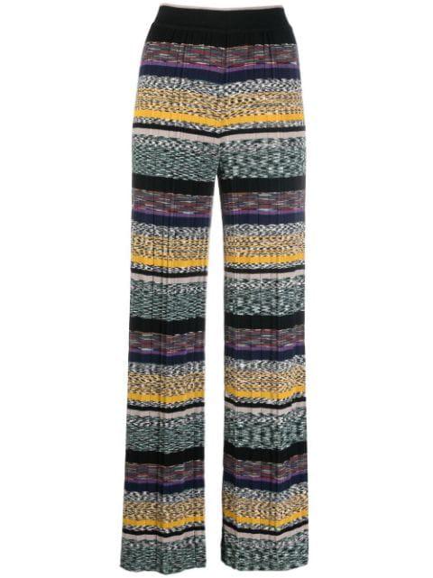 striped knitted trousers by MISSONI