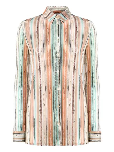 striped long-sleeve top by MISSONI