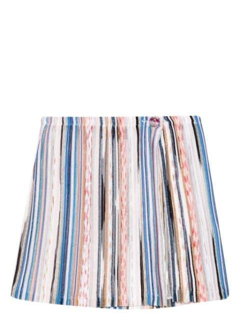 striped lurex miniskirt by MISSONI