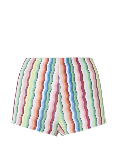 striped mini shorts by MISSONI