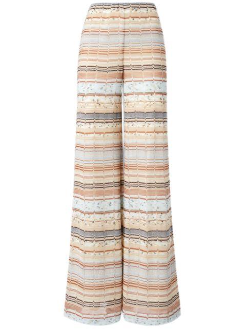 striped palazzo pants by MISSONI