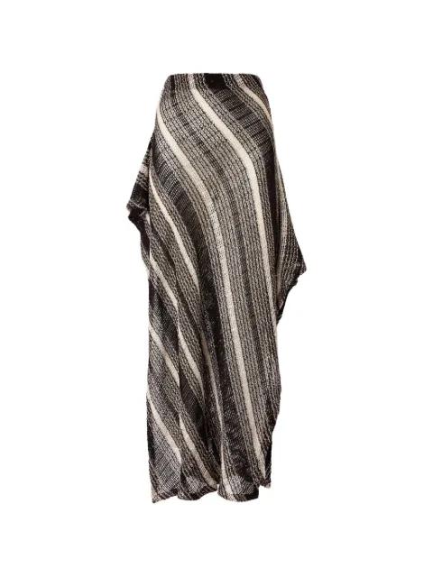 striped-pattern slit sarong by MISSONI
