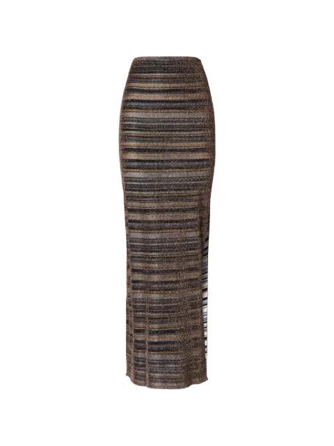 striped split skirt by MISSONI