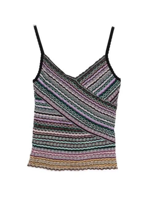 striped wrap tank top by MISSONI