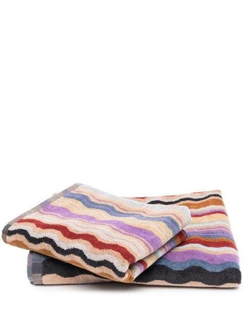 swirl-print bath towel set by MISSONI
