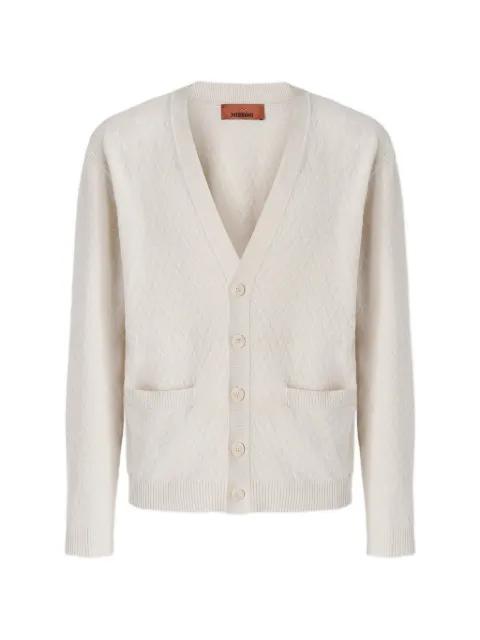 textured V-neck cardigan by MISSONI