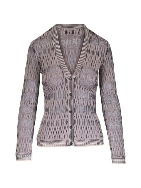 textured V-neck cardigan by MISSONI