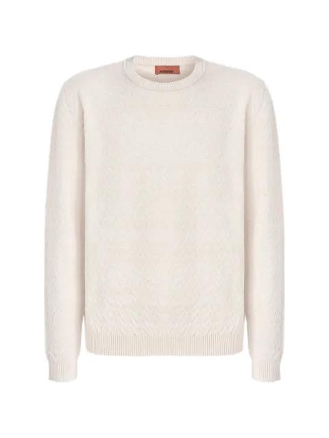 textured crew-neck sweater by MISSONI
