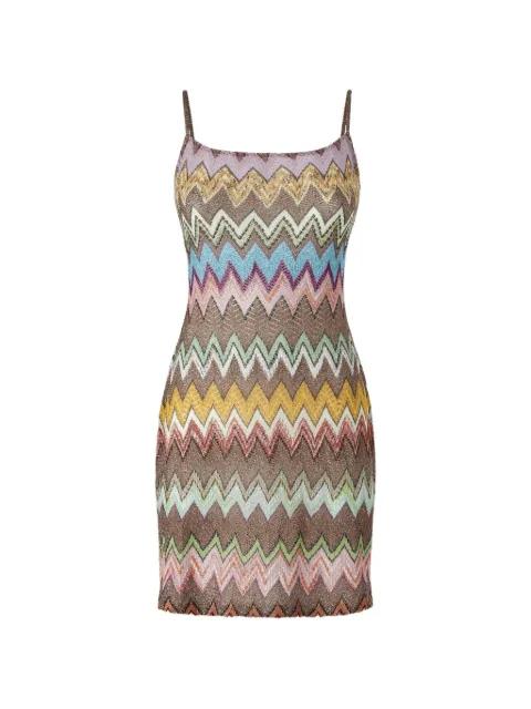 tie-back beach mini dress by MISSONI