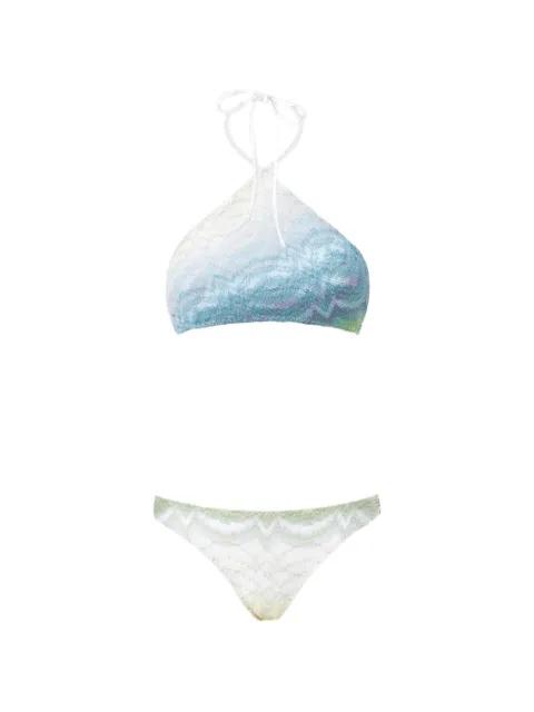 tie-dye triangle bikini by MISSONI