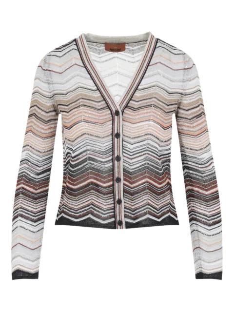 v-neck chevron cardigan by MISSONI