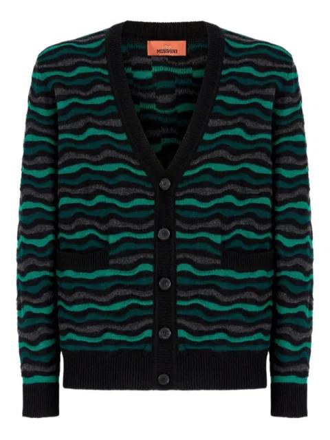 wave-pattern cardigan by MISSONI